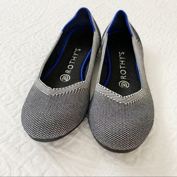 Rothy’s Grey Birdseye Rounded-Toe Flats (Sz 7) - Picture 3 of 9